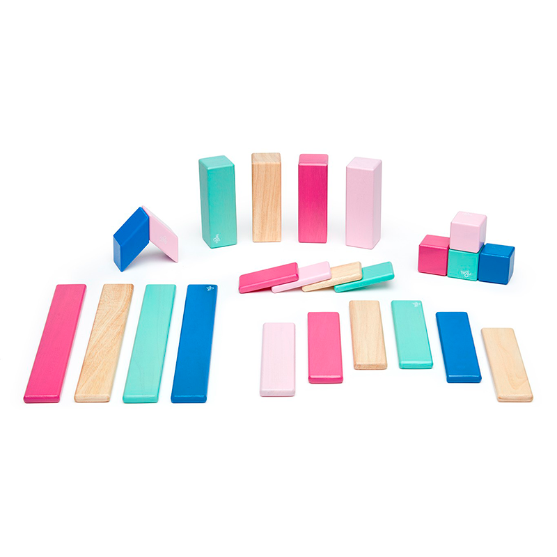 24-Piece Magnetic Wooden Blocks