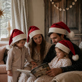 No Plastic Family Santa Hat | Organic Cotton, Hemp, and Fur