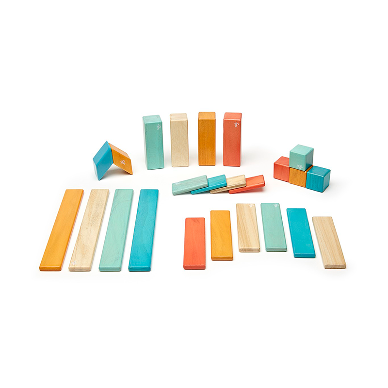 24-Piece Magnetic Wooden Blocks