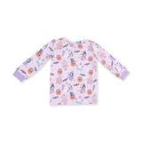 Halloween Monster Dress Up Pink - Long Sleeve Loungewear Set