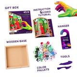 OKTO Little Worlds — Mommy Troll — Foam Air‑Dry Clay Wooden Art Kit (~8.3″ Square) — Ages 8+