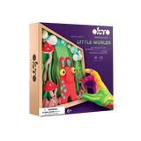 OKTO Little Worlds — Mommy Troll — Foam Air‑Dry Clay Wooden Art Kit (~8.3″ Square) — Ages 8+