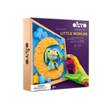 OKTO Little Worlds — Bunny on the Moon — Foam Air‑Dry Clay Wooden Art Kit (~8.3″ Square) — Ages 8+