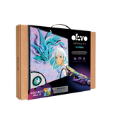OKTO Manga Elements — Air — 3D Clay Canvas Kit (11.8×15.7 in) — Ages 10+