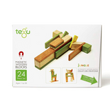 24-Piece Magnetic Wooden Blocks