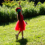 Red Rose Costume with Tutu
