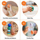 b is for ball® 3-ball Set | Montessori-Inspired "L" Shaped Box