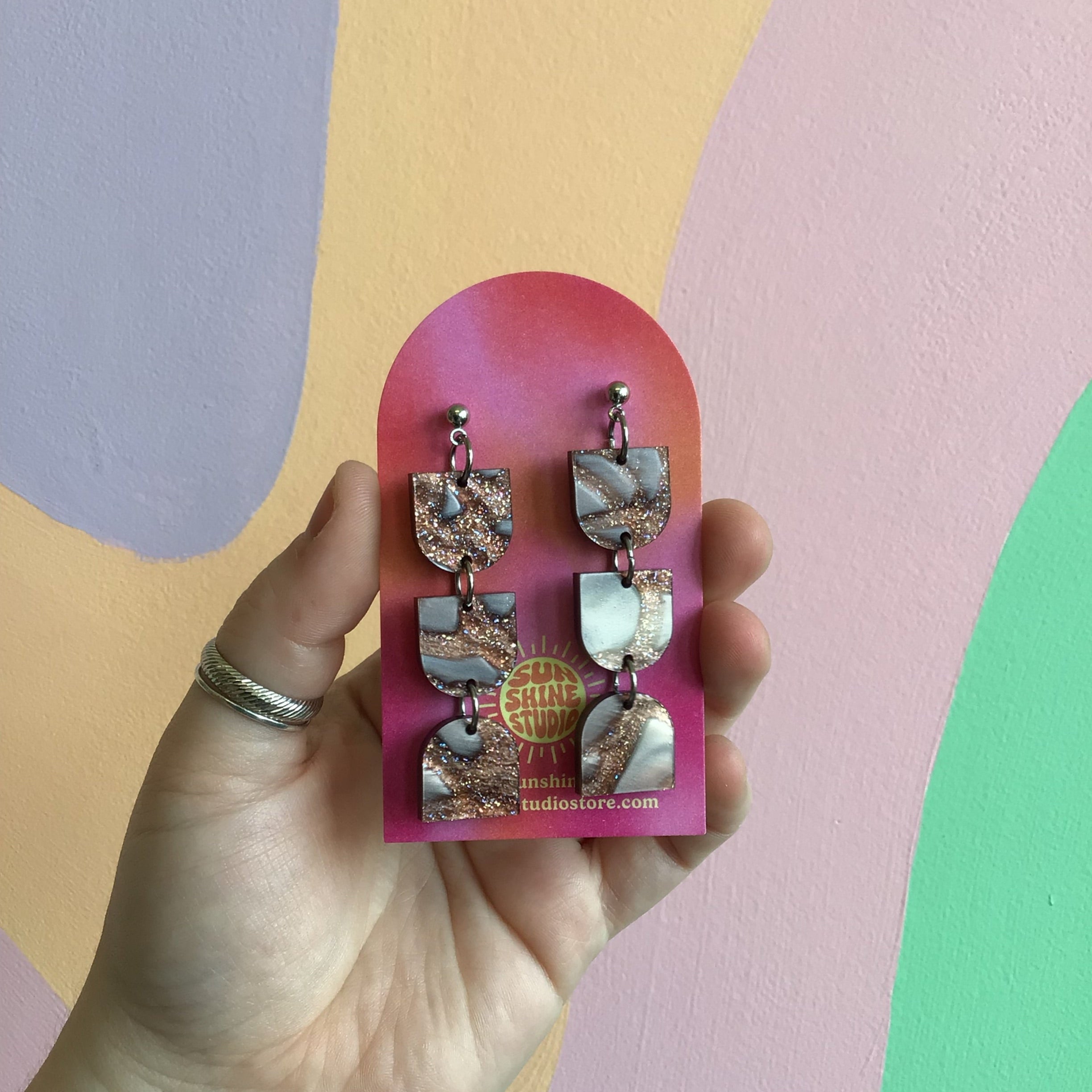 Mini Arch Acrylic Earrings