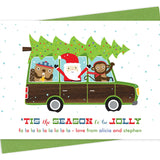 Road Trip Custom Holiday Card - Wood or Paper
