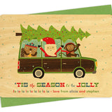 Road Trip Custom Holiday Card - Wood or Paper