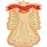 Angel Custom Holiday Ornament Card - Wood or Paper