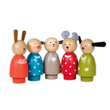Assorted Wooden Characters - Playhouse The Big Family - Moulin Roty