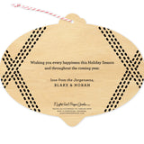 Burst of Joy Custom Holiday Ornament Card - Wood or Paper