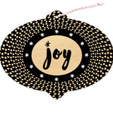 Burst of Joy Custom Holiday Ornament Card - Wood or Paper