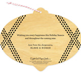 Burst of Joy Custom Holiday Ornament Card - Wood or Paper
