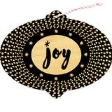 Burst of Joy Custom Holiday Ornament Card - Wood or Paper