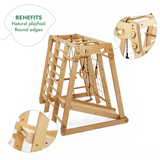 6 in 1 Indoor Jungle Gym for Toddler: Swings Set, Slide Board, Rope, Stairs