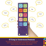 AAC Communication Device Speech Therapy, Talker Buddy Communication Device For Non Verbal Kids & Adults, Autism Talking Aids For Home, School Kids Communication Device W/Recording Option