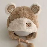 Children's Bear Ear Fluffy Hat