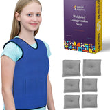 WEIGHTED - Sensory Compression Vest for Kids with Processing Disorders ADHD and Autism Calming and Supportive with Adjustable Weight Fit