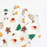 Long Sleeve Slub Jersey Crewneck Tee - Holiday Cookies