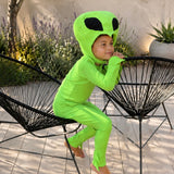 Cosmic Green Alien Halloween Costume