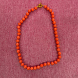 Salmon Beaded Necklace