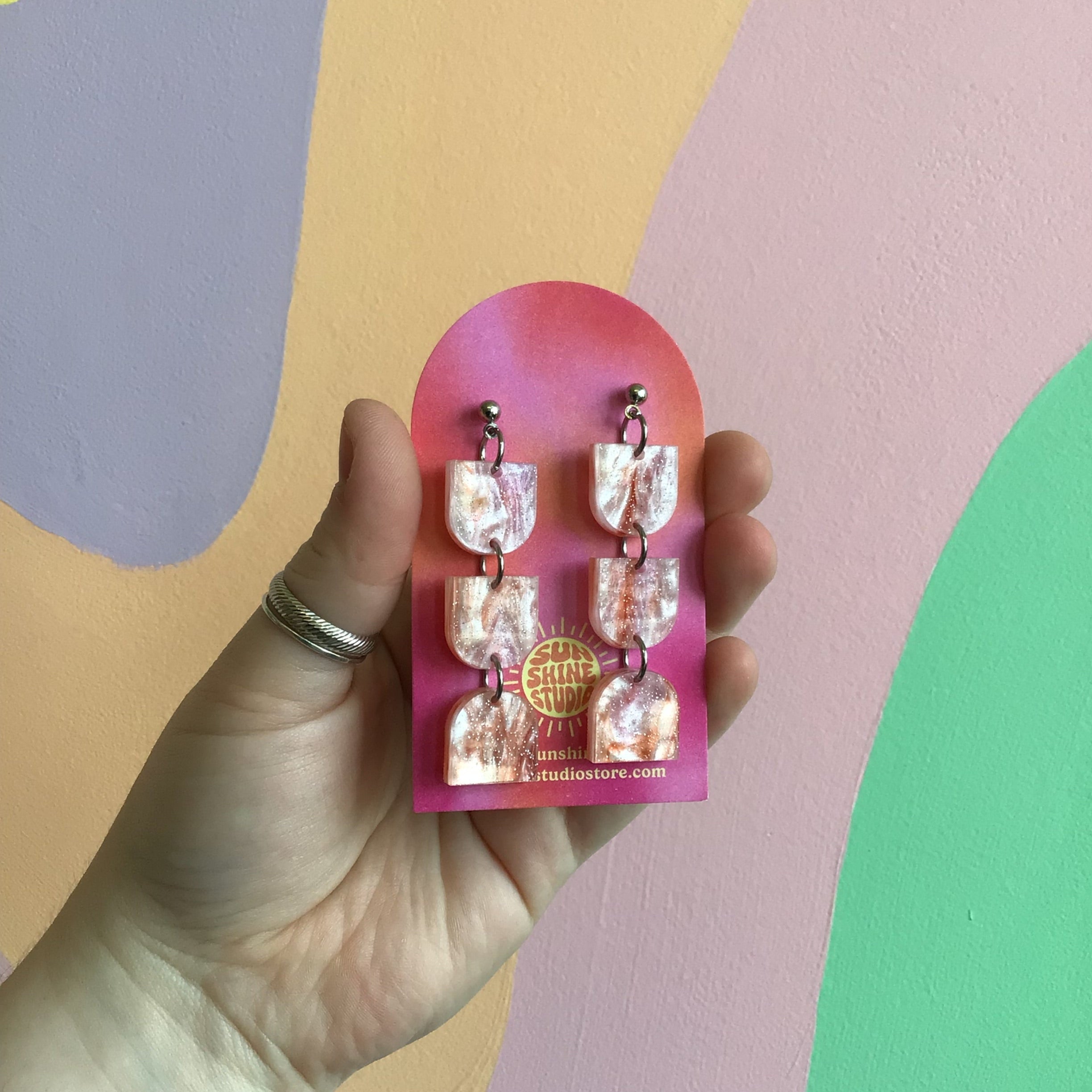 Mini Arch Acrylic Earrings