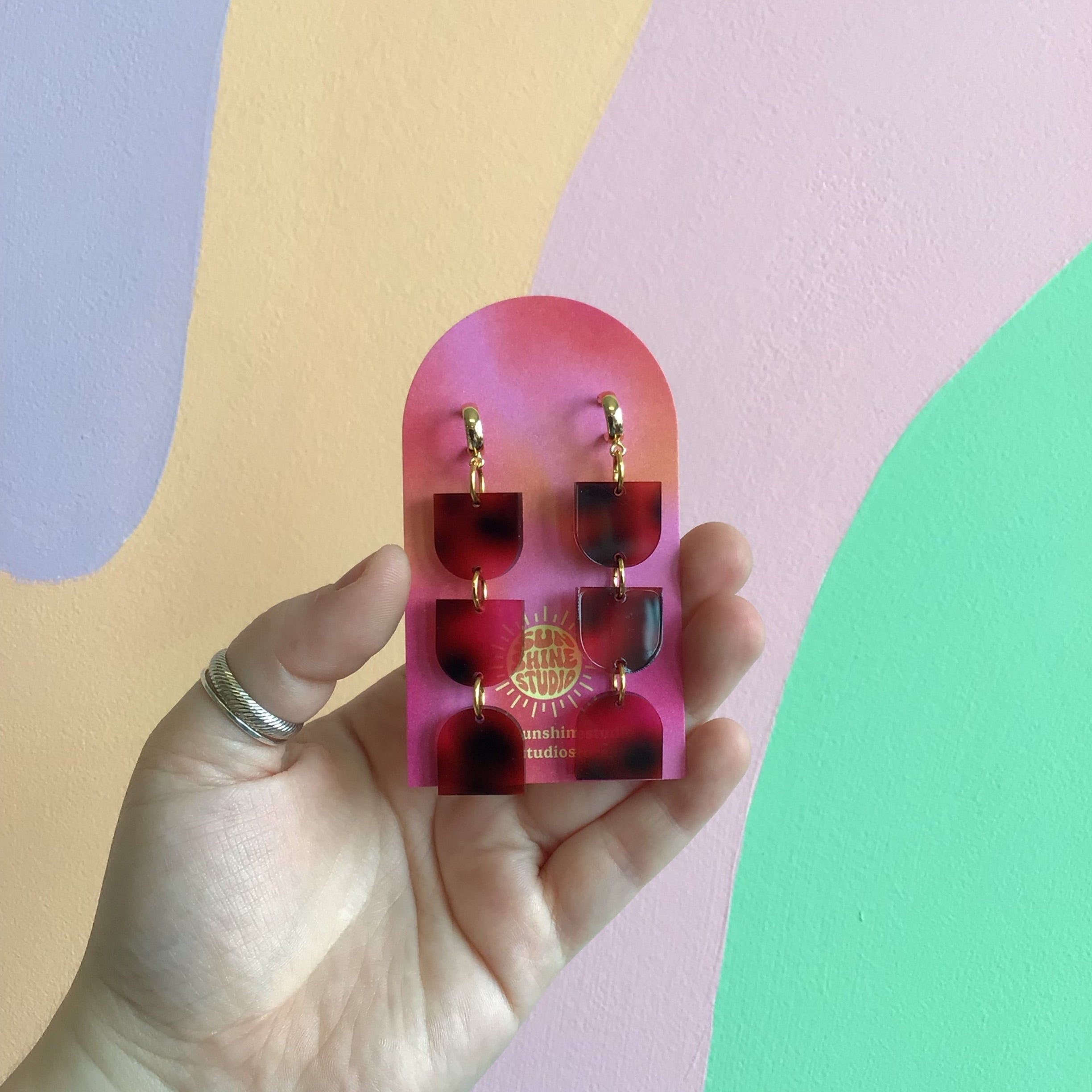 Mini Arch Acrylic Earrings