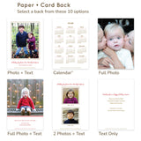 Classic Lines Custom Hanukkah Card - Wood or Paper