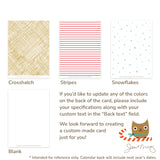 Classic Lines Custom Hanukkah Card - Wood or Paper