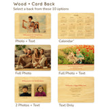 Peace Love Bug Custom Holiday Card - Wood or Paper