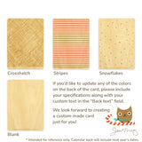 Classic Lines Custom Hanukkah Card - Wood or Paper