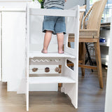 Date CocoMelon 3-in-1 Kitchen Tower for Kids – Step Stool & Chalkboard Learning Helper