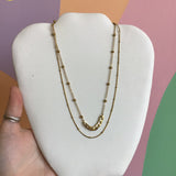 Titanium Layered Texture Play Necklace