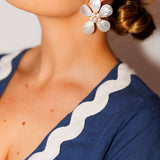 Bridal Magnolia Stud