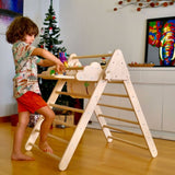 Versatile Montessori Climbing Set with Folding Table and Chair
