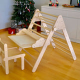 Versatile Montessori Climbing Set with Folding Table and Chair