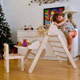 Versatile Montessori Climbing Set with Folding Table and Chair