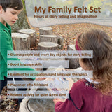 Multicultural Family Felt Set