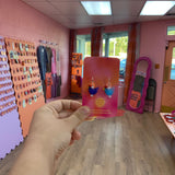 Glass Chicken Earrings