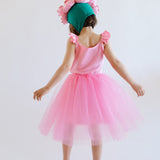 Pink Rose Costume with Tutu