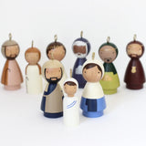 Nativity Ornaments - Limited Edition Hand Chiseled from Urapan Wood