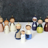 Nativity Ornaments - Limited Edition Hand Chiseled from Urapan Wood