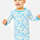 Long Sleeve Pajama Set - Hanukkah Menorahs