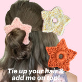 Crochet Small Star Scrunchie