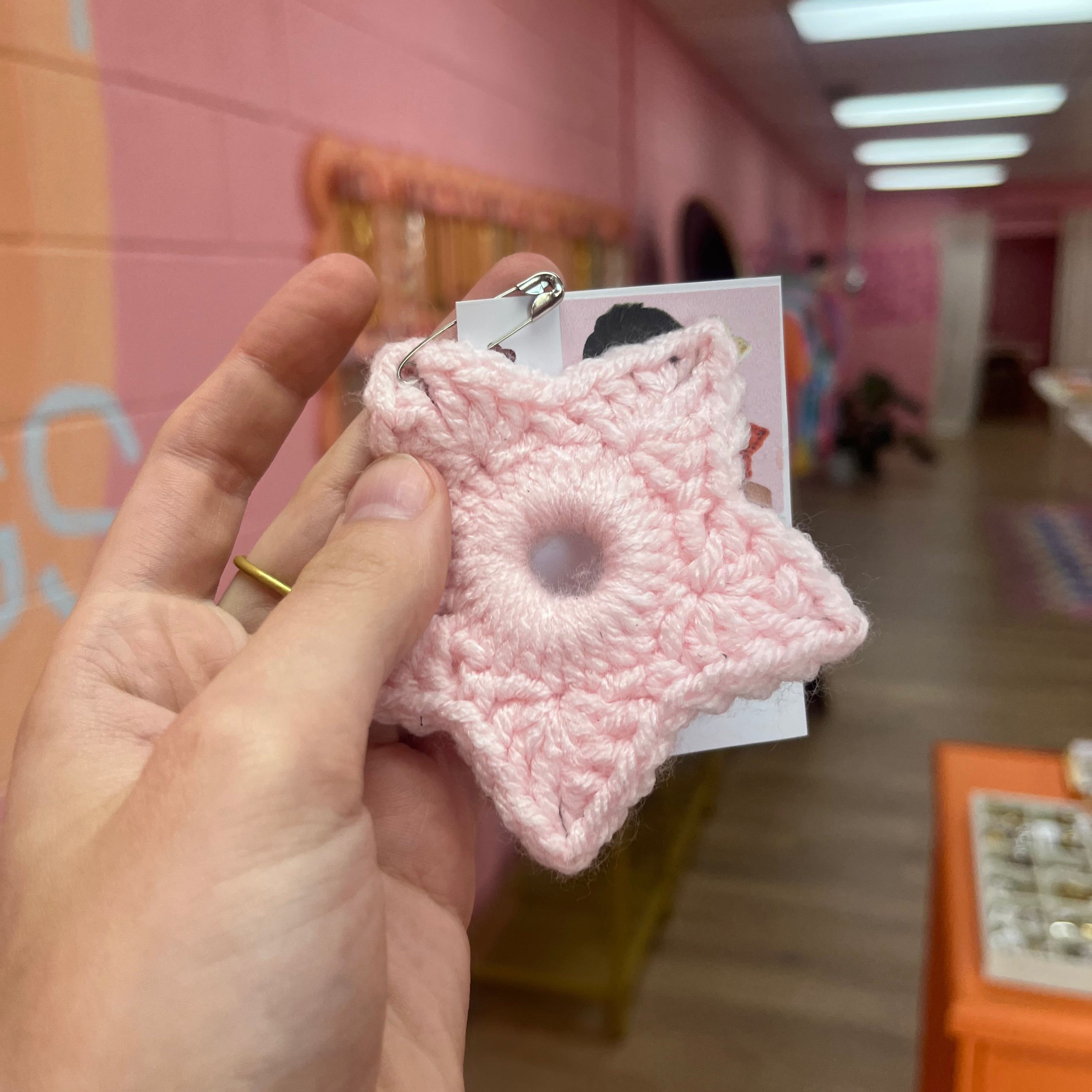 Crochet Small Star Scrunchie