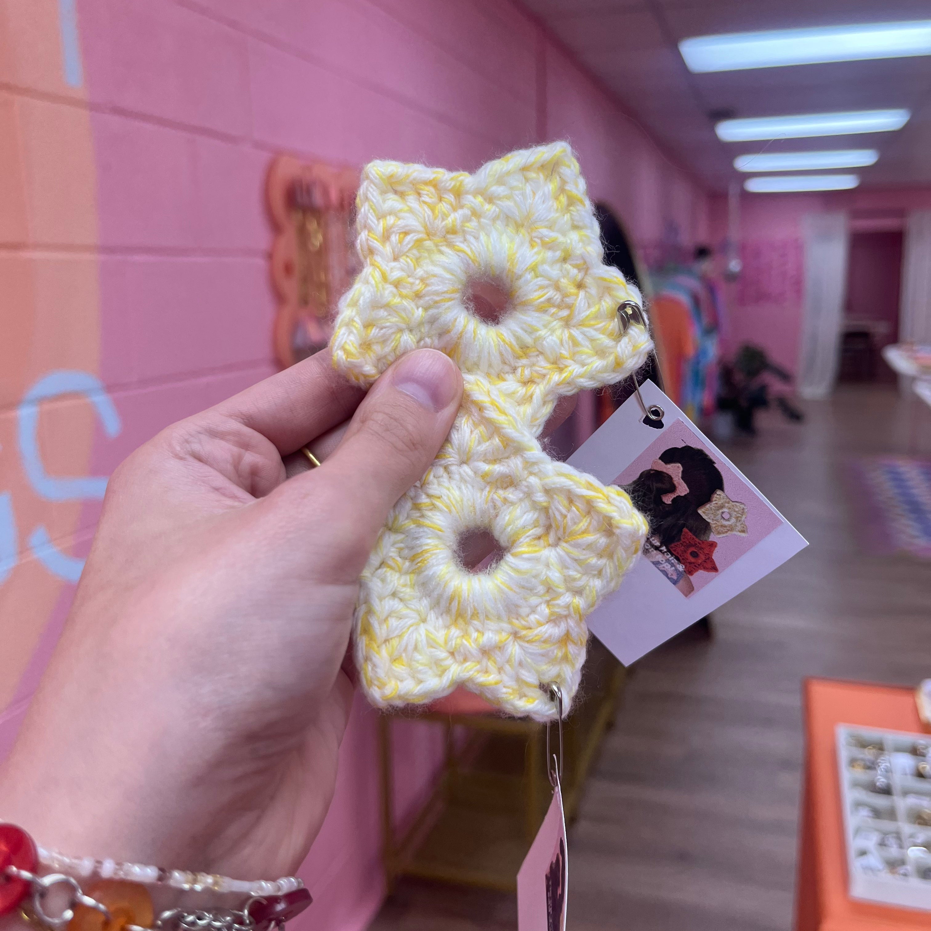 Crochet Small Star Scrunchie