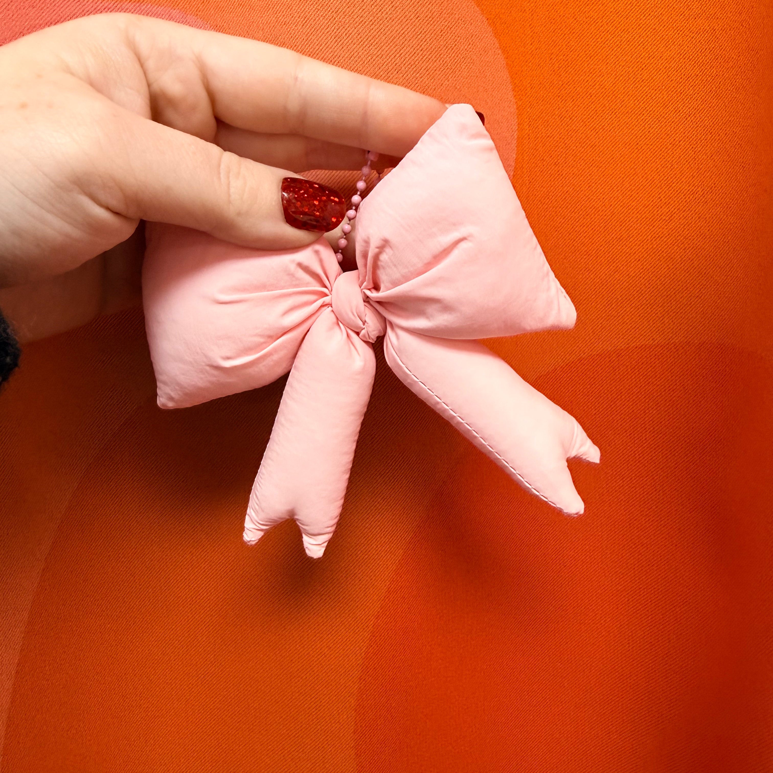 Puffy Bow Keychain