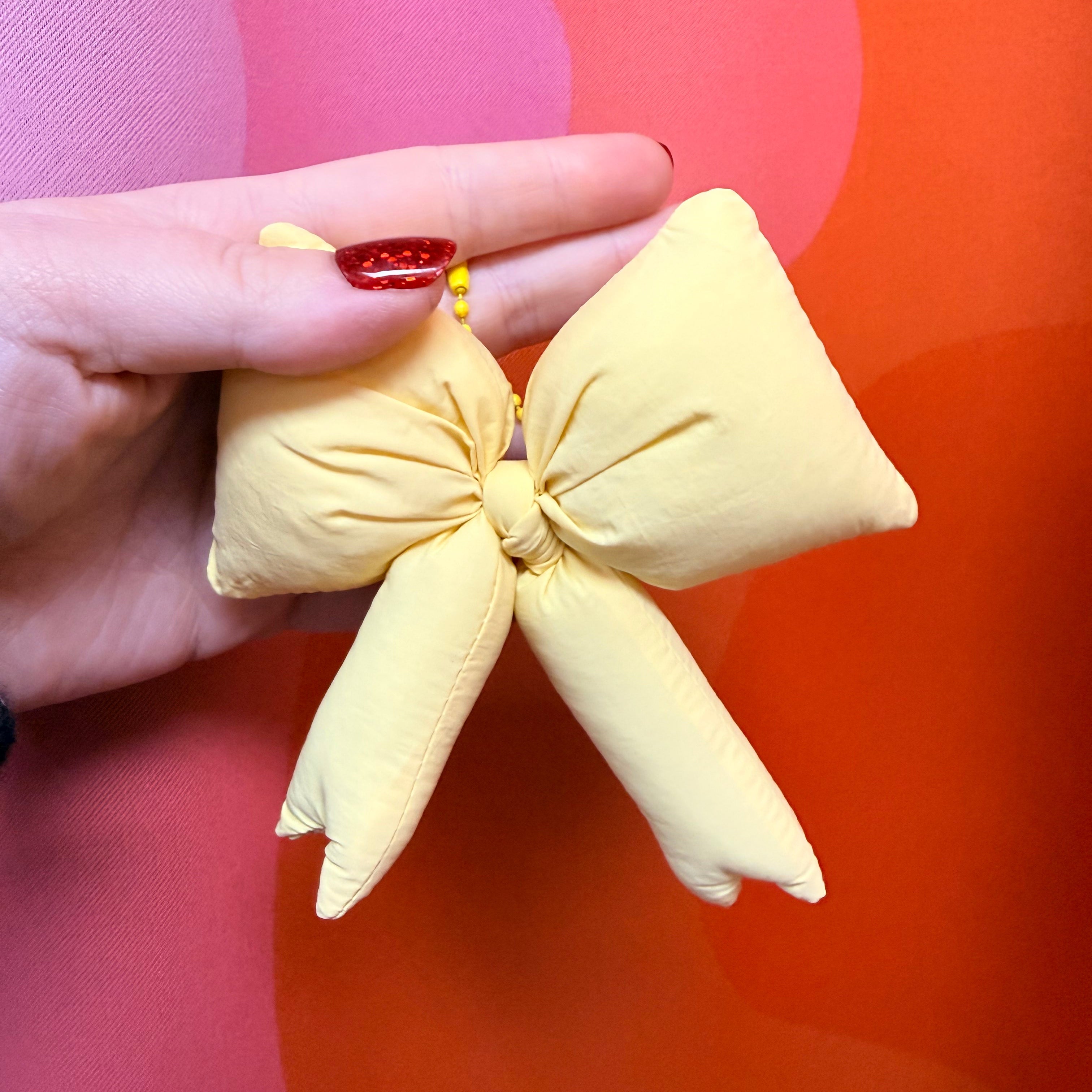 Puffy Bow Keychain